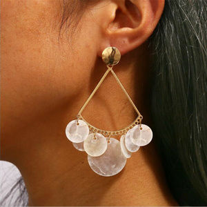 Handmade Shell Boho Dangle earrings